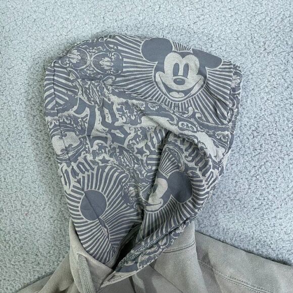 Mickey Mouse Hoodie Disneyland Resort Walt Disney Men L Tan Pullover - Picture 8 of 12